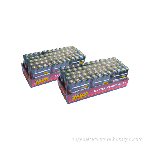 AA Size (R6 UM-3) Carbon Zinc PVC and Foil Jacket Battery